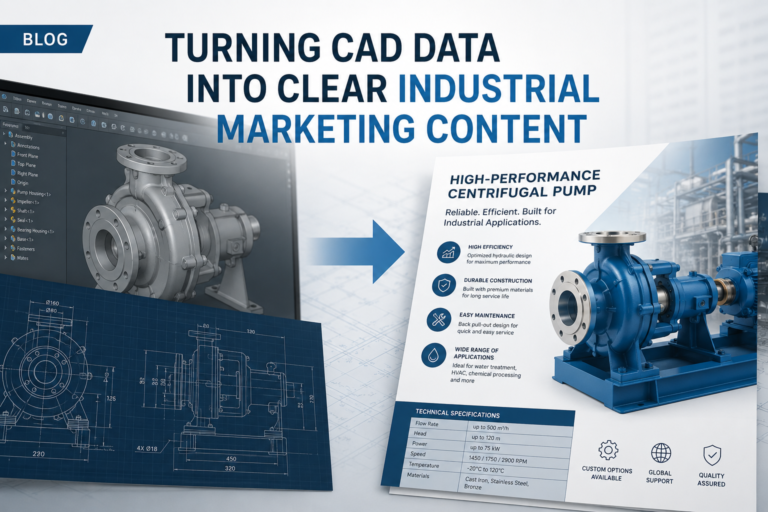 Turning CAD Data into Clear Industrial Marketing Content